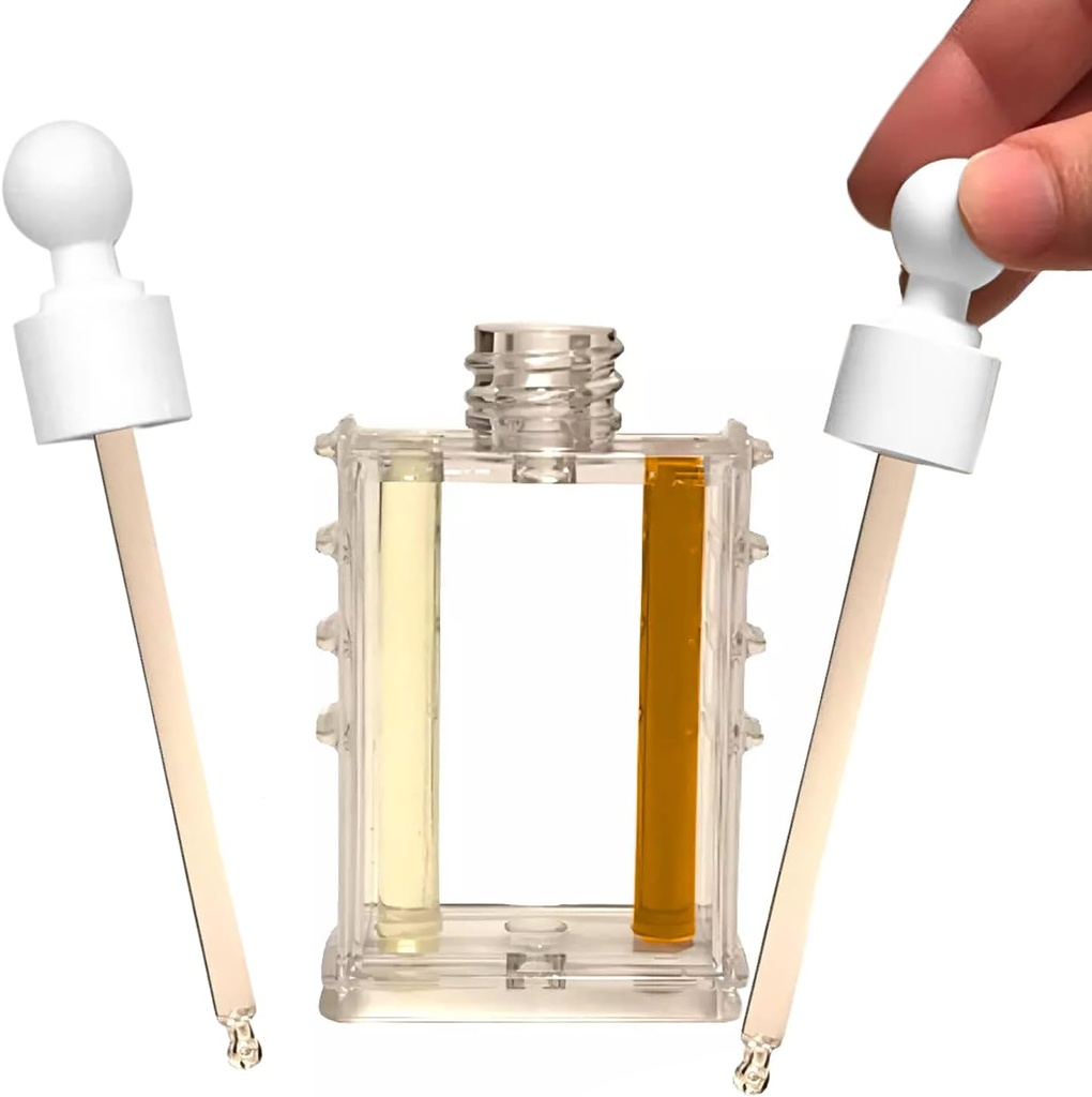 Fryer Oil Test Kit, Two Color Visual Guide With Glass Dropper, Restaurant Food Service Clear Frying Oil Testing & Monitoring Indicator Professional Tool (Restaurant Usage, Continuous everyday frying)