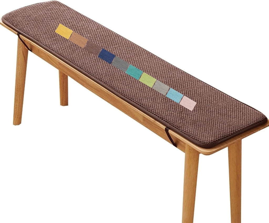 Chair Cushions for Outdoor Furniture, Garden Swing Seat Cushions Replacement Bench Cushions Bay Window Seat Cushion Bench Cushion Outdoor Bench Pads for Indoor Furniture Cushions(Coffee w1,140x30 cm 5