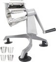 Multi Functional Hand Crank Vegetable Cutter, Cheese Grater, Nut Grinder Food Processors with 5 Stainless Steel Blades for Kitchen Household Restaurant