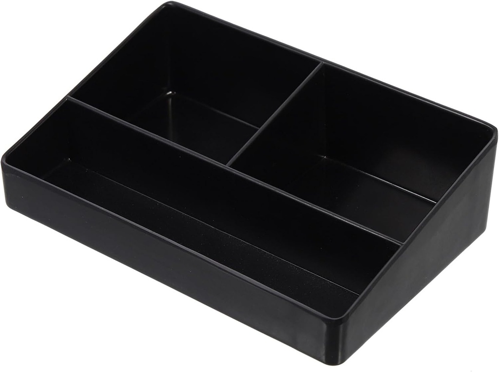 DOITOOL Tea Storage Box Multi-Compartment Organizer for Tea Bags Sugar Packets & Small Kitchen Accessories Clear View Design for Easy Access