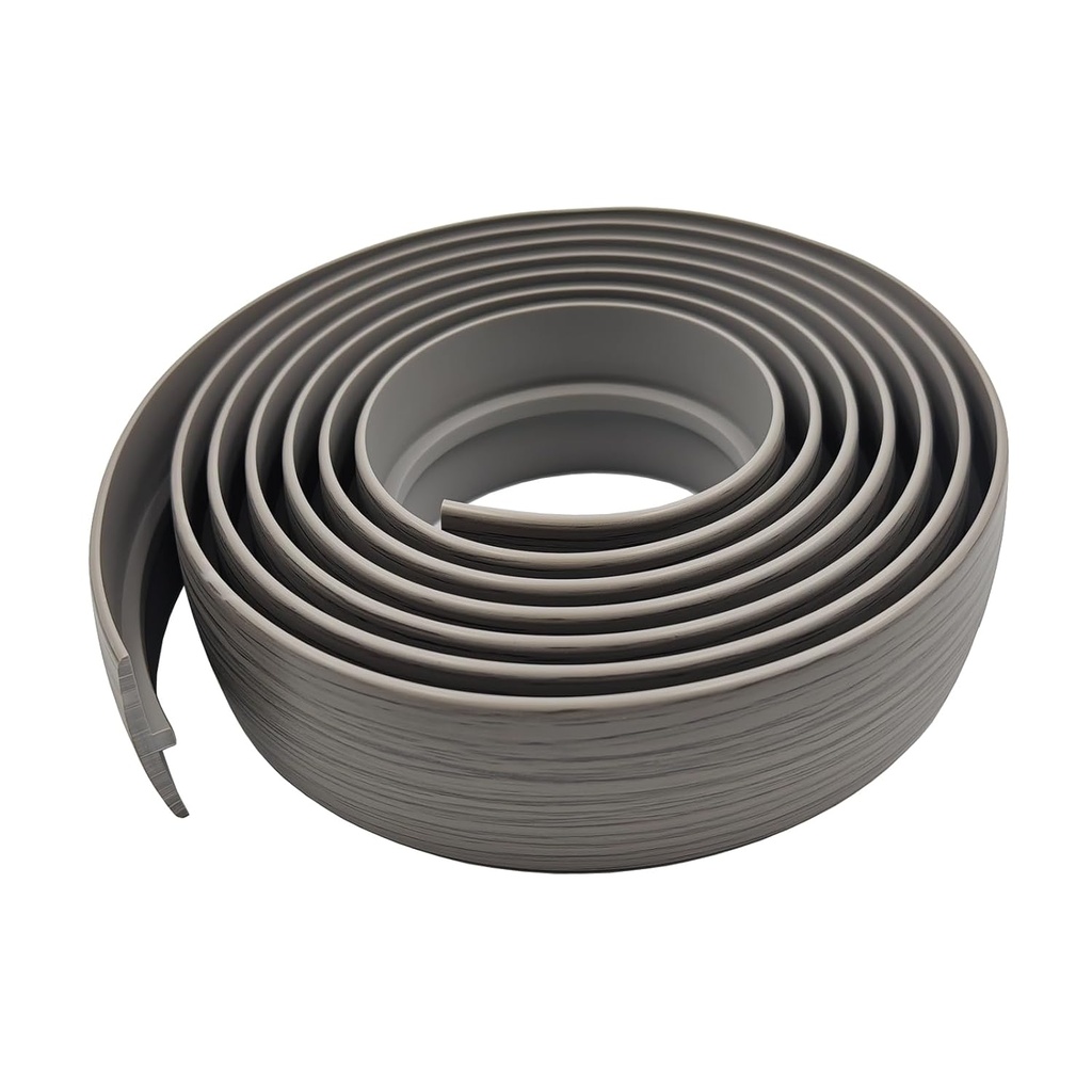 Flexible PVC T-Molding Transition Strips for Hard Wood Floor,Laminate,Tile,LVP. Vinyl Flooring Edging Trim 118" L × 1.97" W,Wood Grain C