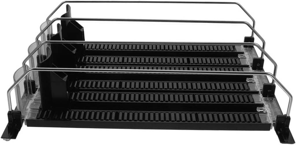 Alipis 3pcs Automatic Drink Organizer for Refrigerator Self Pushing Beverage Dispenser for Cans Smooth Design Convenient Storage for Convenience Stores and Home Use