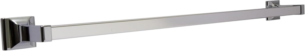 Design House 30 in Millbridge Towel Bar, Standard Wall Mount, Concealed Screws, Easy Installation, Polished Chrome, 31.96 in L x 1.81 in W x 3.15 in H, Item 533034