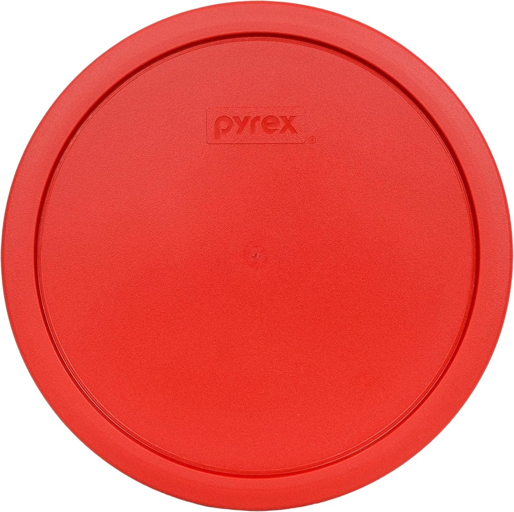 Pyrex 7403-PC 10 Cup Poppy Red Round Plastic Storage Lid, Made in USA