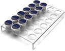 Non Rolling Holder,Clear Coffee Organizer Tray,Coffee Pod Drawer Holder Storage Tray Holds 24 Pods Clear Acrylic Coffee Capsule Organizer