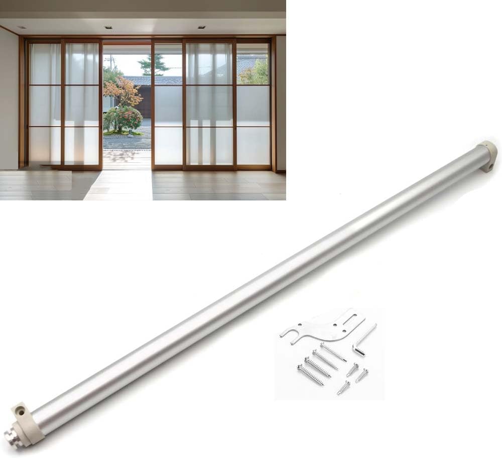 Sliding Door Buffer Pneumatic Door Closer Household, Quiet Pneumatic Damping Buffering, Adjustable Sliding Speed for Door Widths from 29.5 to 51",Heavy Force