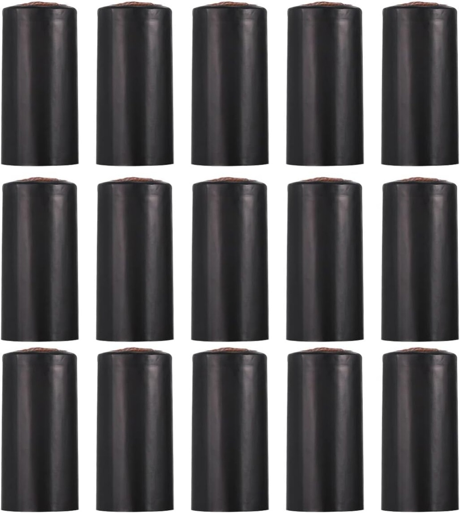 TOYANDONA 100-Pack Black PVC Heat Shrink Capsules for Wine Bottles - Perfect for Wine Cellars, Home Use, and Preservation
