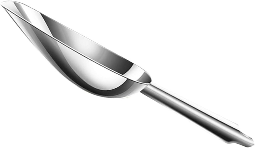 Compact Ice Cube Holder Stainless Steel Shovel for Kitchen for Flour Rice and