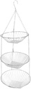 3 Tier Hanging Fruit Basket, Kitchen Hanging Fruit Basket, Hanging Baskets for Kitchen for Holding About 5 Kilograms Of Fruits and Vegetables