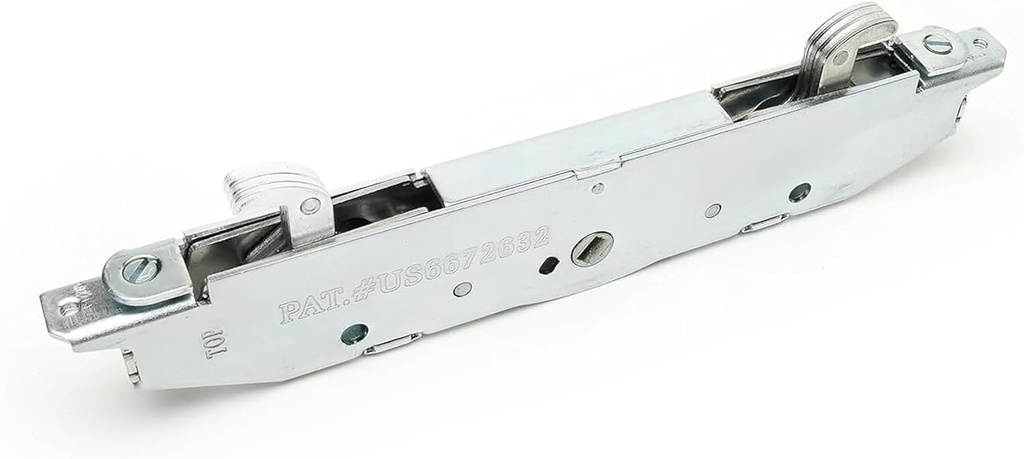 Vanguard Sliding Patio Door Two Point Mortise Security Lock with 7-11/16" Hole Spacing