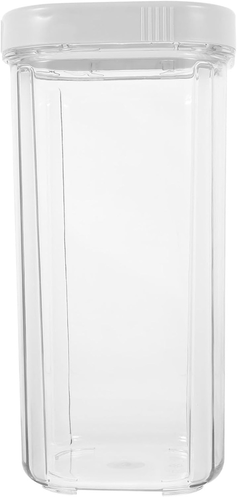 Clear Pet Sealed Storage Jar with Twist Lid for Dry Foods and Grains Reusable Food Container for Cereal Rice Tea Nuts Cookies and Pantry Organization