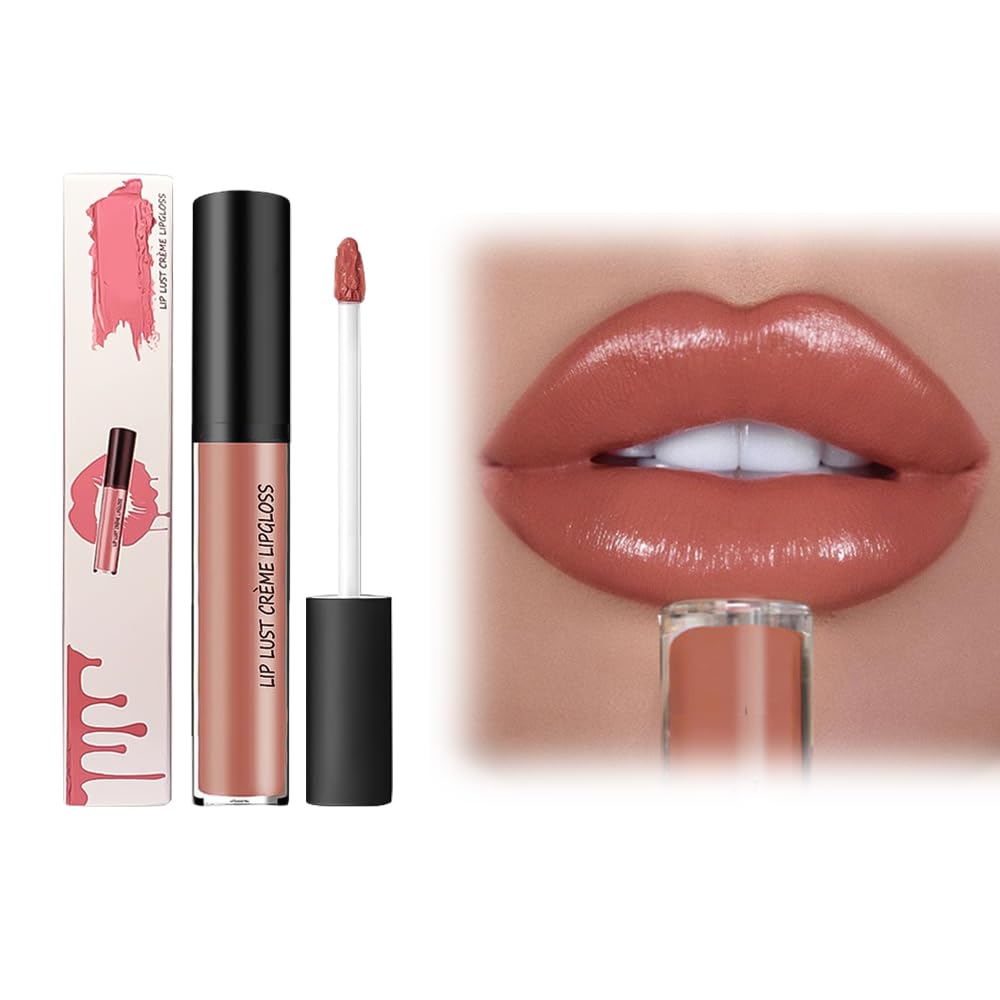 12 Colors Cream Texture Lipstick, 2025 Upgraded Long Lasting Lip Stain, Waterproof Non-Sticky Lip Staining Oil for All Day Wear (8)