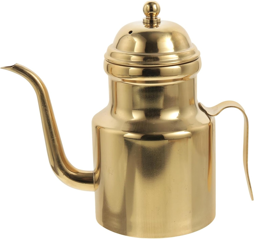 Hemoton Stainless Steel Oil Dispenser Bottle 15Oz Leakproof Oil Pourer with Cover for Cooking Olive Vinegar Reuse Kitchen Tool