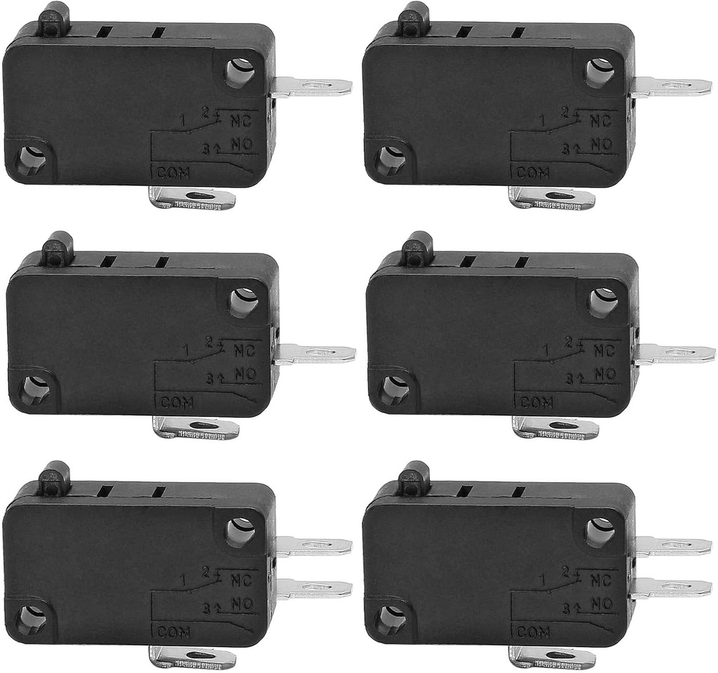 6 Pcs Microwave Oven Door Switch Replacement Part W10269458 W10727360 W10269460 SZM-V16-FC-61 SZM-V16-FC-62 SZM-V16-FC-63