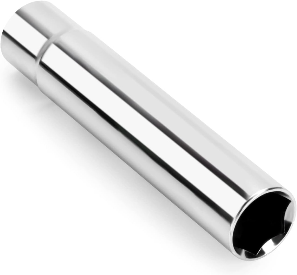 Spike Lug Nuts Socket Key, Stripped Lugnut Remover, 19mm Hex Universal Drive Spike Lugnuts Socket Tool with 5" Tall, Compatible with 14x1.5,14x2.0,9/16-18,1/2-20,12x1.5,12x1.25 Spiked Lug Nut