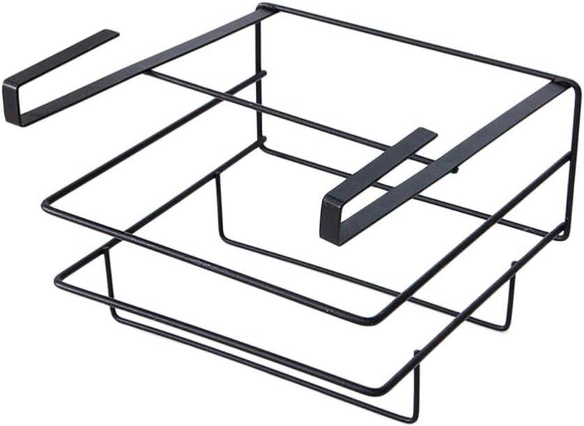 Yardwe Under Cabinet Organizer Shelf Hanging Storage Baskets Rack Chopping Board Holder Shelves for Kitchen Pantry Cupboard Black