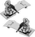 Enhance Home Security 2pcs Thick Door Latch Locks Keyed Lever for Easy Access No Drilling Needed