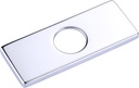 6 Inch Faucet Hole Cover, Chrome Escutcheon Faucet Plate for Bathroom Sink 1 Hole or 3 Hole 4 Inch Centerset Basin Sink Hole Cover Stainless Steel Faucet Deck Plate