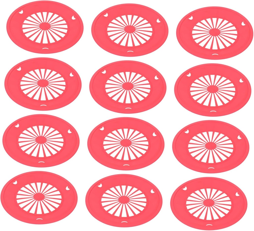 12-Pack Reusable Paper Plate Holders for 9-Inch Plates Lightweight Support Base for Outdoor Barbecue Parties and Camping Supplies