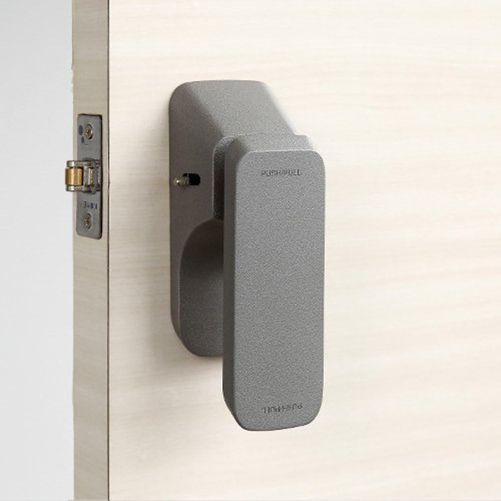 Push Pull One Touch Push Pull Easy DIY Door Knob Handles PPL-1701 (Gray)