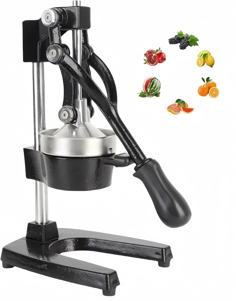 Kitchen Cast Iron Orange Juicer, Manual Citrus Juicer, Large Manual Juicer, Suitable For Orange, Lemon, Lime, Pomegranate Juice, Easy To Clean(C)