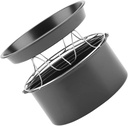 Zerodeko 1set Air Fryer Baking Set Non-stick Cake and Pizza Pan Steam Rack for Baking Steaming and Cooking Delicious Treats