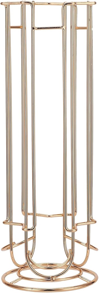 Coffee Capsule Holder, Iron Wire Coffee Pod Storage Rack Shelve Holding 18PCS Capsule Gold(Gold)