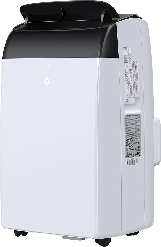 12000BTU Portable Air Conditioner Cools Up to 550 Sq.Ft, 3-In-1 AC Unit with Cooling/Dry/Fan Modes, Remote Control, 24H Timer, Quiet Freestanding Air Conditioner for Home, Bedroom, Garage and RV