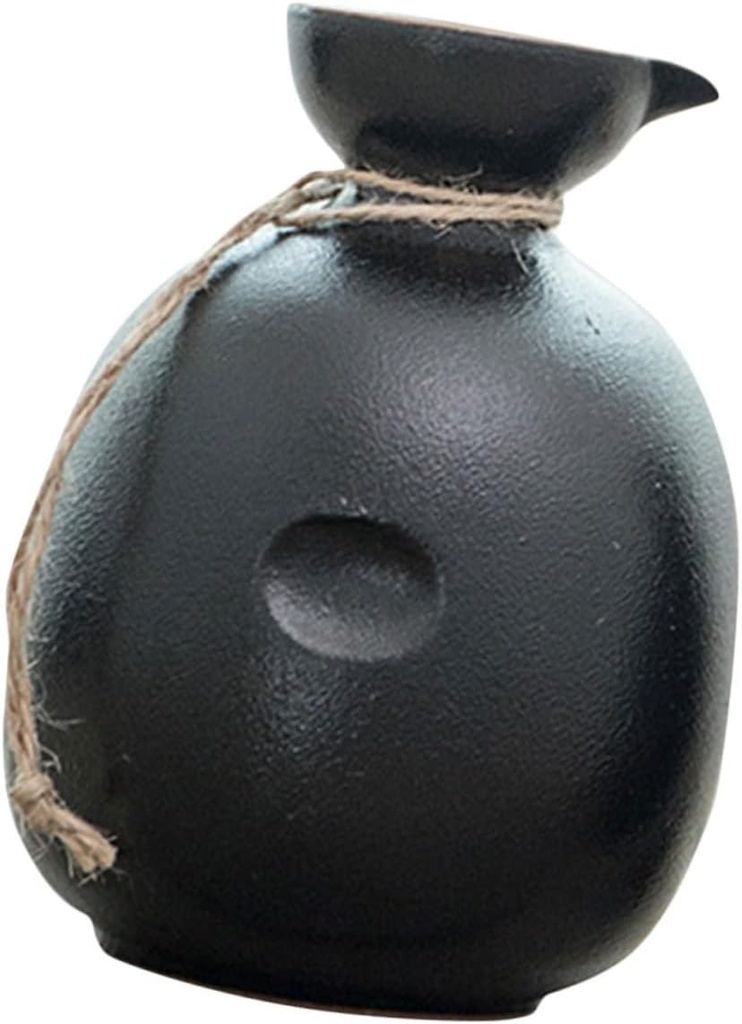 Japanese Style Ceramic Sake Serving Pot Lightweight Traditional Rice Wine Jug with Leak Mouth Design for Home Tea Parties and Gifts