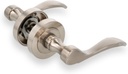 Amig - Door Handle Set with Handle and Rosette - Model Yaltarz - Made of matt Chrome-Plated Steel - Dimensions: 52 mm - 6 mm Square