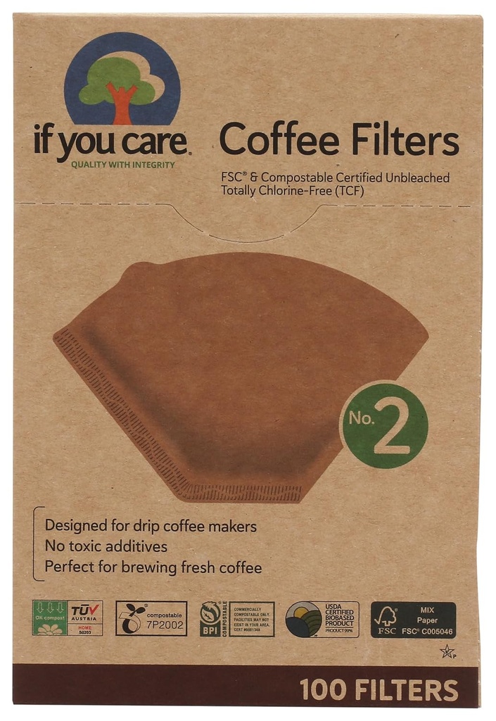 IF YOU CARE No. 2 Coffee Filters, 100 CT