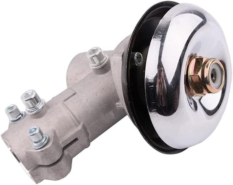 Trimmer Replacement Aluminum Lawn Mower Trimmer Universal 26 Mm Round Rod Replacement Gear Head Lawn Mower Gear Box Lawn Mower Accessories (Size : Binaural 9 Teeth 28 Tubes)
