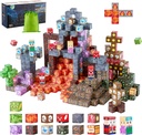 VEVOR Magnetic Blocks, 150 PCS Dark Castle Set, Magnetic Building Cubes for Kids, STEM Montessori Sensory Toys for Christmas Birthday Gift, Construction Stacking Toy for 3+ Years Old Boys & Girls