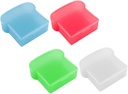 4pcs Boys and Girls Bento Lunch Box Sandwich Box Bread Container Sealing Case Outdoor Use Random Color