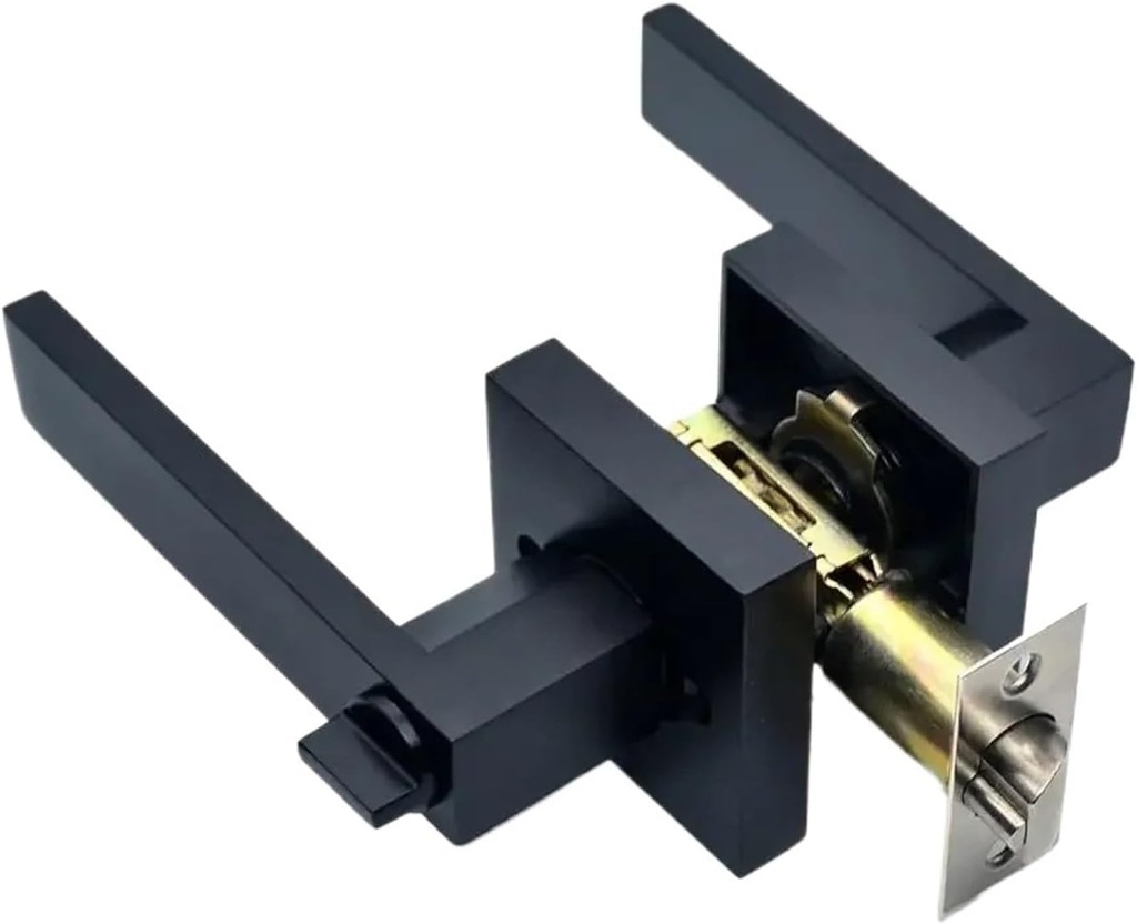 Interior Door Door Handle Lock with Core/Latch, Heavy-Duty Door Lock Handle Set, Safety Accessories(B)