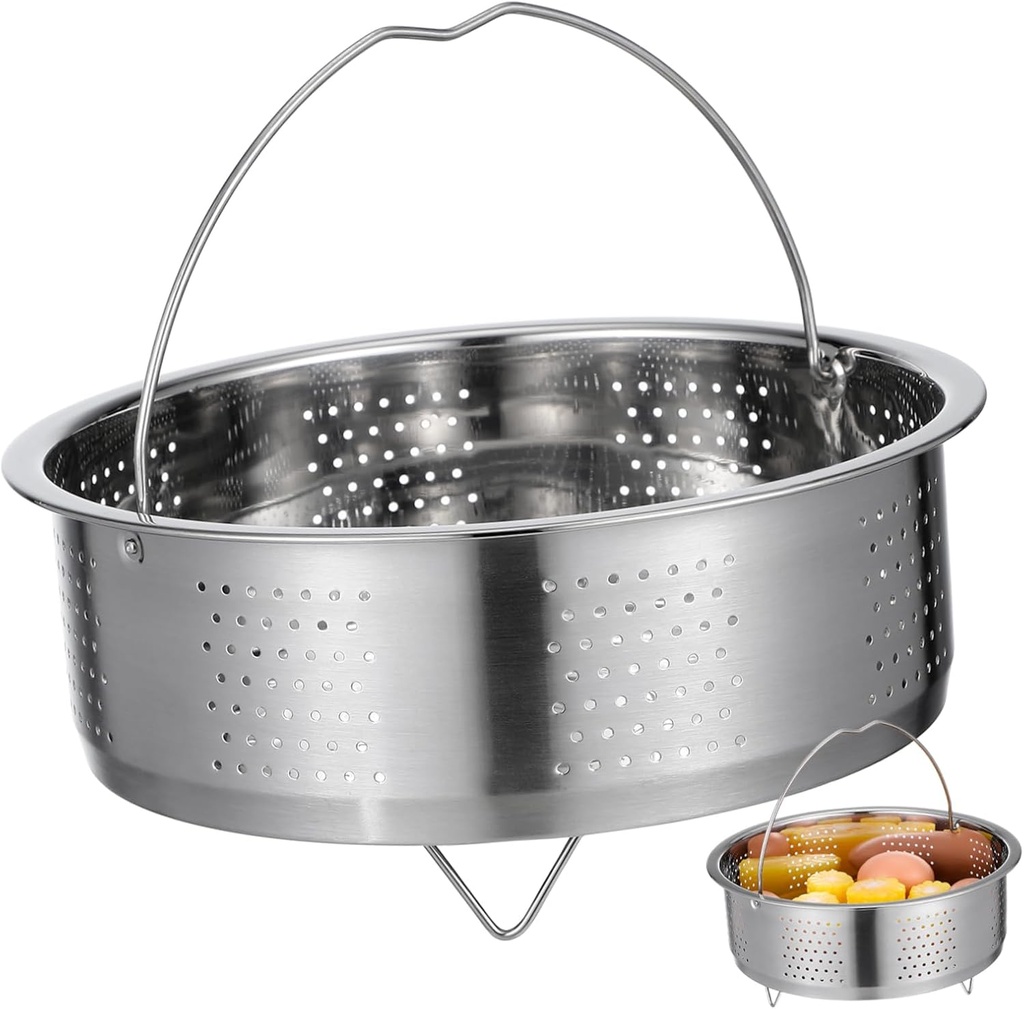 DOITOOL Cookware Insert Thickened Rack Strainers Stand Vegetables Rice for Fish Stainless Cooking Chinese Steam Kitchen Multi-use * Pan Dim Steaming Stacked Food Dumpling Handle