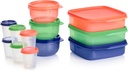 Tupperware Lunch Bunch 24 Piece Food Storage Container Set in Multi Colors, Dishwasher Safe and BPA Free (12 Containers, 12 Lids)