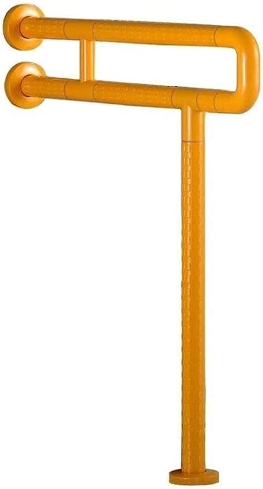 Handrail,Grab Bar Elderly Toilet U-Shaped Stainless Steel, Bathroom Safety Non-Slip Support Hand Grab Bathtub Floor Assist Standing Support Grip Bar Grab Bar for Toilet/Yellow/6073Cm