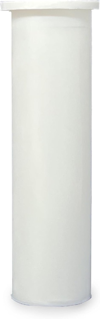 Sink Tailpiece 1-1/4 inch x 4 inch, Tubular White Plastic Plumbing Fitting with Flanged Lip, Drain Pipe Connections for Kitchen, Bathroom, Laundry Sinks