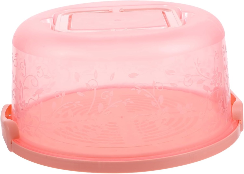 Hemoton 1pc Transparent Plastic Cake Carrier Portable Baking Box Locking Design for Showers Birthday Parties and More Reusable and Easy to Clean Cake Container