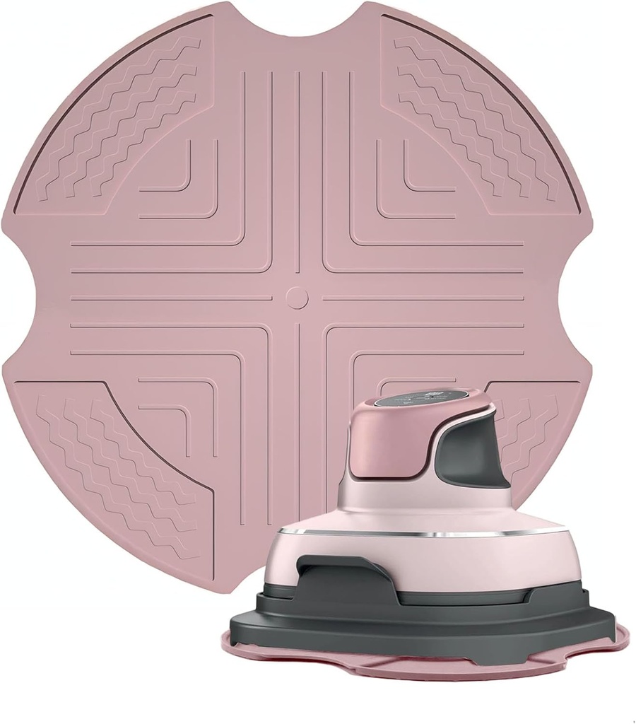 Silicone Heat Resistant Mat for Ninja Crispi Air Fryer, Non-Slip Hot Pad for Ninja Crispi Accessories Pink, Compatible with Ninja Airfryer FN101PK