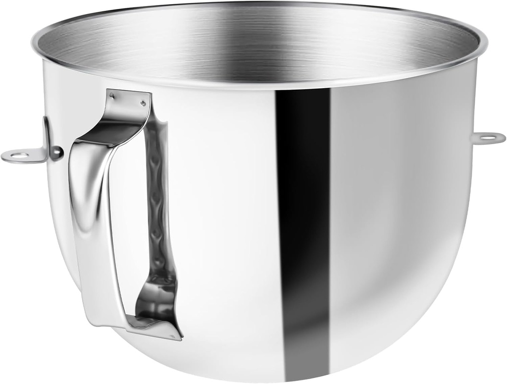 Stainless Steel 7QT Mixer bowl Fit for KitchenAid Bowl-Lift Stand Mixer,7 Quart Mixing Bowl with Handle