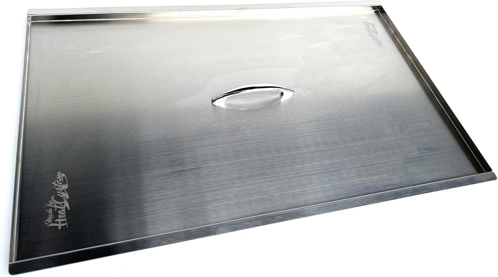 Fryer Cover Stainless Steel 45-50 Lbs Internal Size 20-5/8" L x 13-3/4" W x 1/2" D (20-5/8" L x 13-3/4" W x 1/2" D)