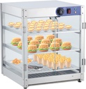 20 Inch 3-Tier Stainless Steel Food Warmer Cabinet - Commercial Grade Insulated Catering Station for Restaurants, Buffets & Parties