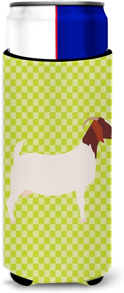 Caroline's Treasures Boer Goat Green Decorative Hugger, Slim Can, Multicolor