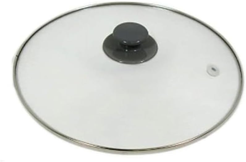 Replacement 10 3/8" Glass Slow Cooker Lid with Grey Handle for Rival SCRC507-W Model