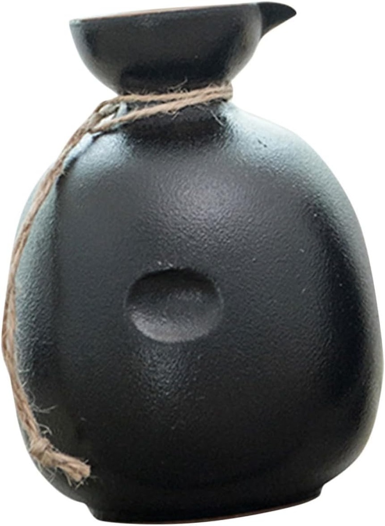 Cabilock Traditional Japanese Sake Kettle Ceramic Wine Pot Vintage Decorative Jar Small Serving Bottle Hot Cold Sake Flask
