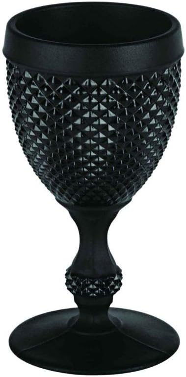 Vista Alegre Bicos Frosted Black Goblet