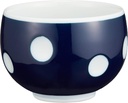 西海陶器(Saikaitoki) Hasamiyaki 42116 Essence Negapoji Polka Dot Cup, Negative (Blue)