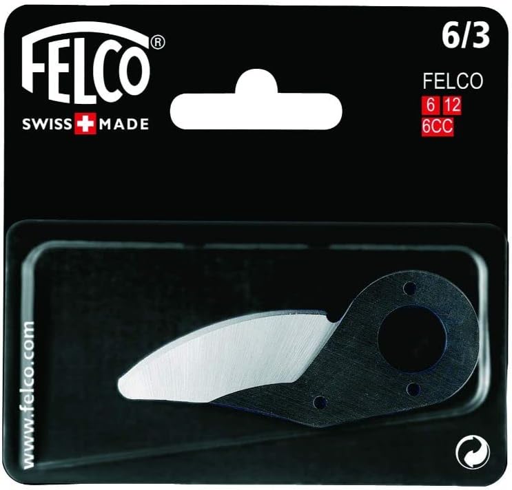 Felco Hand Pruner Replacement Blade (6/3) for Felco Hand Pruners F6 & F12 - Spare Cutting Blade for Garden Pruning Shears & Bypass Clippers (Single Pack)
